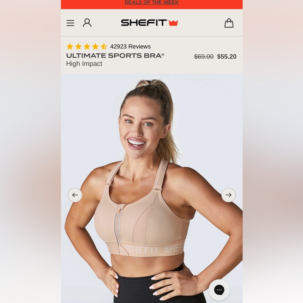 SheFit ULTIMATE SPORTS BRA® High Impact